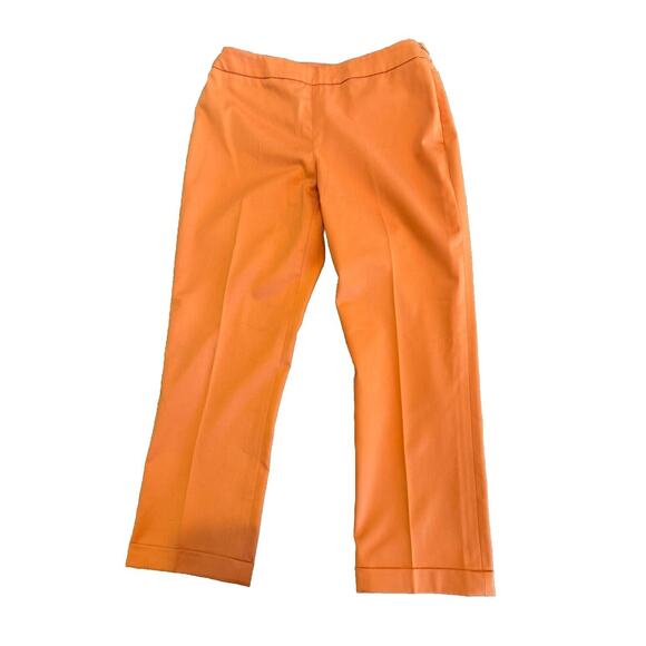 PEACE OF‎ CLOTH Stretch Cropped Pants Orange Size 2 - Picture 1 of 8
